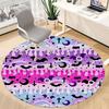 1pc Gothic Bat Office Round Rug, Non-slip, Soft and Durable Office Rug for Interior Decoration, Perfect for Office,Decoration yy260204049