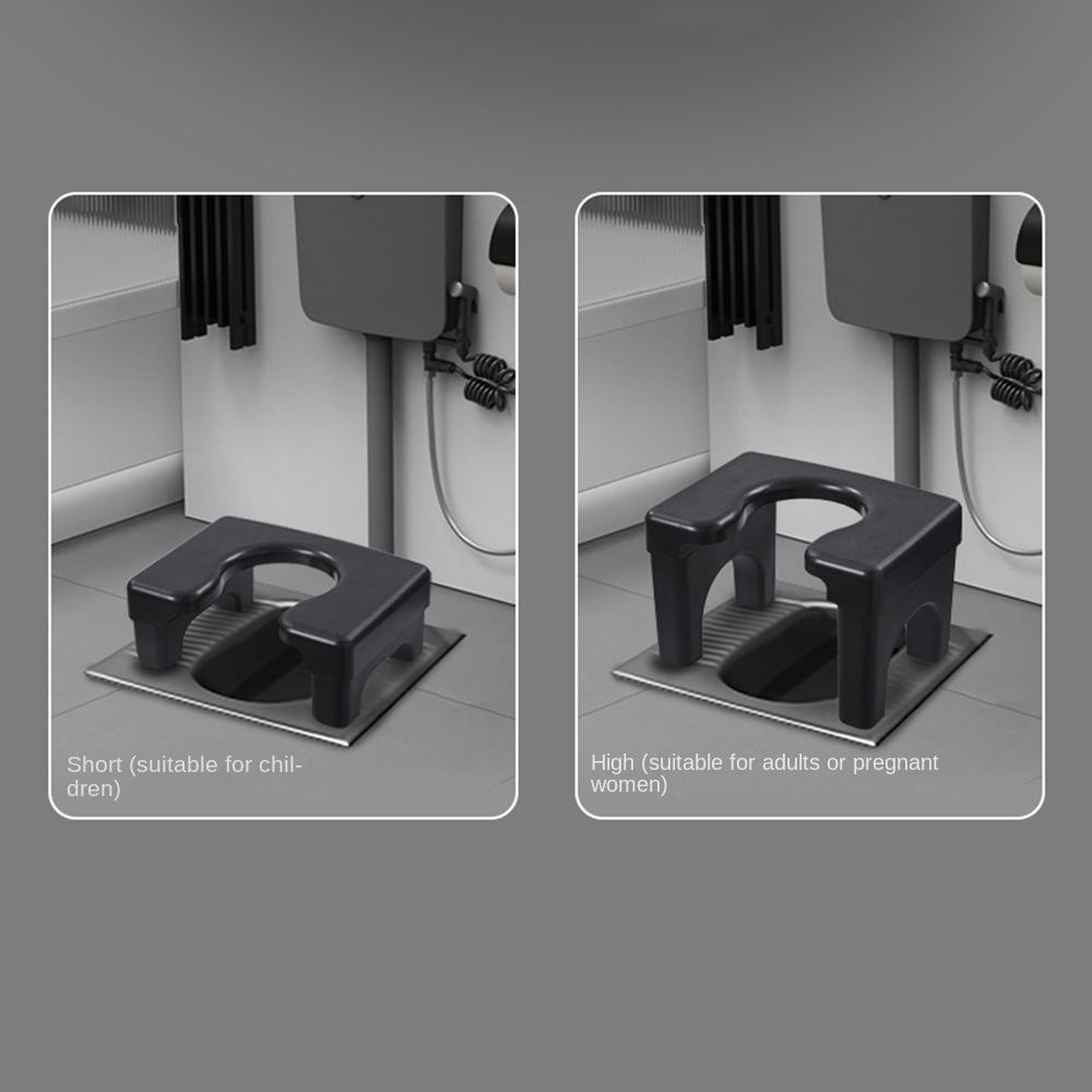 Non Slip Toilet Seat Widen Panel Potty Chairs Hassle-Free Toilet Stool Chair  Children/Elder