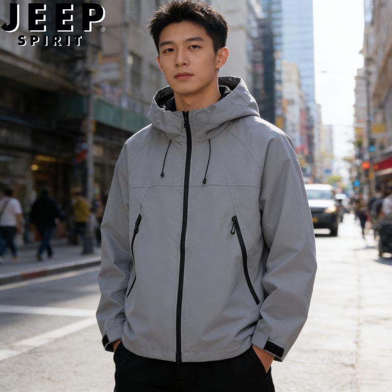 JEEP SPIRIT Unisex Outdoor Windbreaker Jacket
