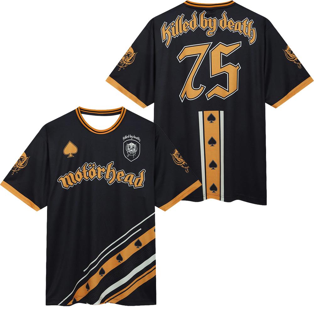 Motörhead Killed By Death # 75 Rock FC Mesh Trikot 2026 Mode Atmungsaktiv Fußballtrikot Street Trend Lässig Unisex Streetwear S orange