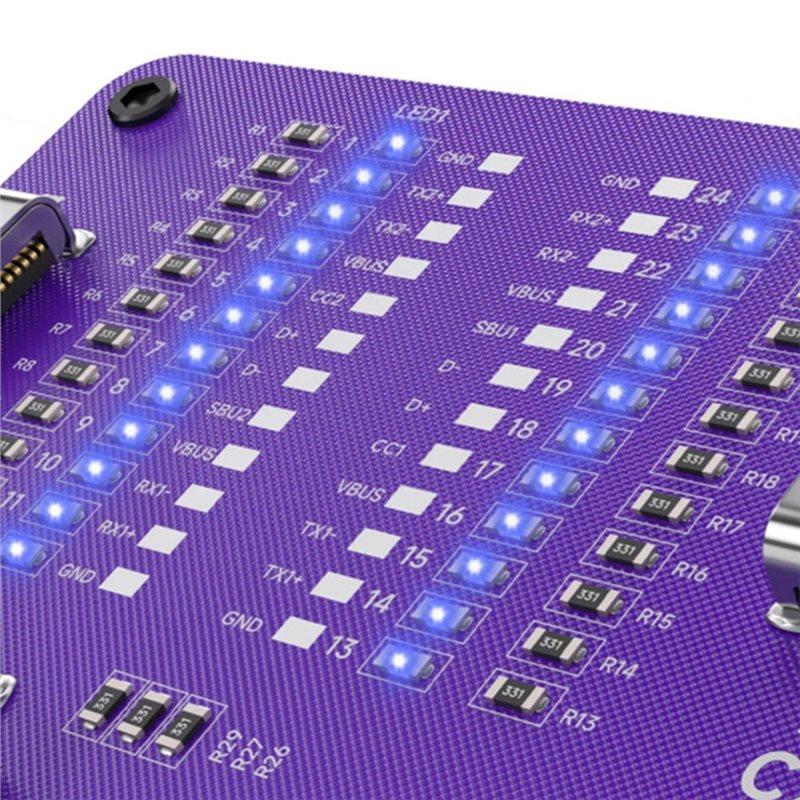 A60ZTC-24 Dual-Head Type-C Line Tester For Phones Motherboard Coil Inductor Detector Repair Tool Quick Fault Checkingmay