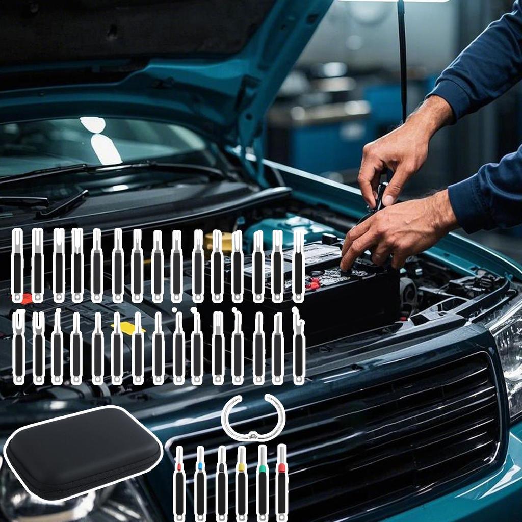 36PCS Car Terminal Removal Connector Extractor Puller Pin Extractor Release Pin Car Mechanical Tools for Auto Repair