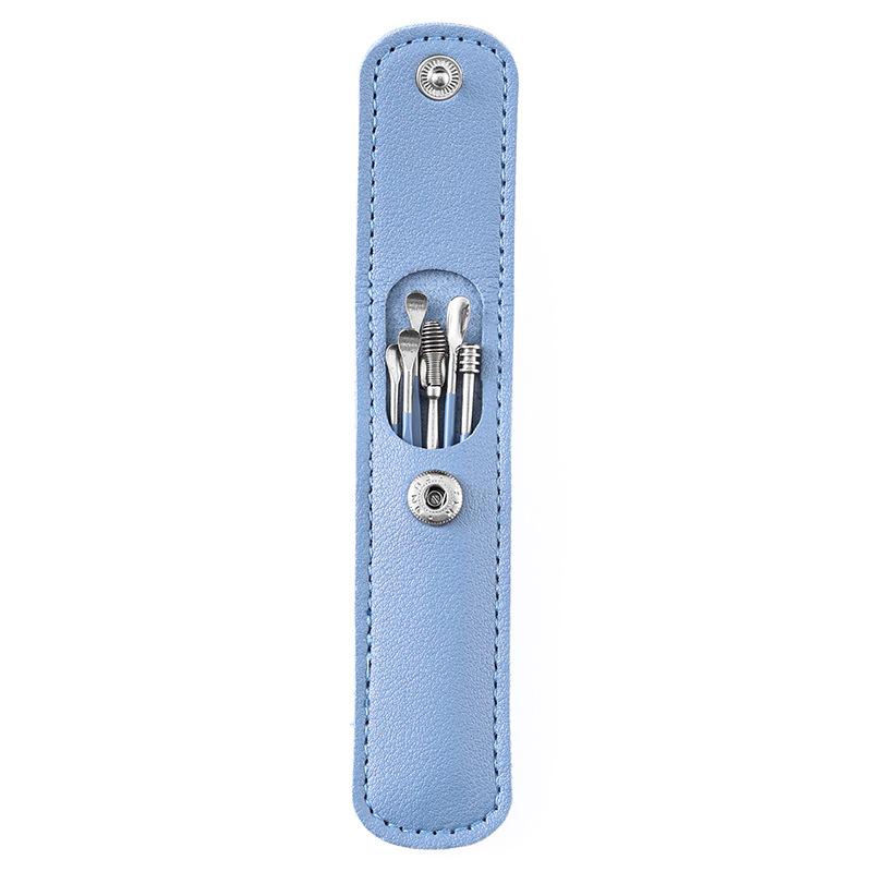 6PCS Ear Cleaner Wax Removal Tool Earpick Sticks Earwax Remover Curette Ear Pick Cleaning Ear Cleanser Spoon Health Care