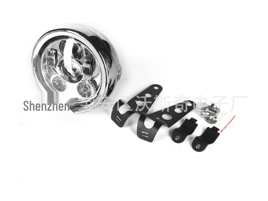 5.75" Harley Motorcycle Headlight Shell – Electroplated Protective Cover