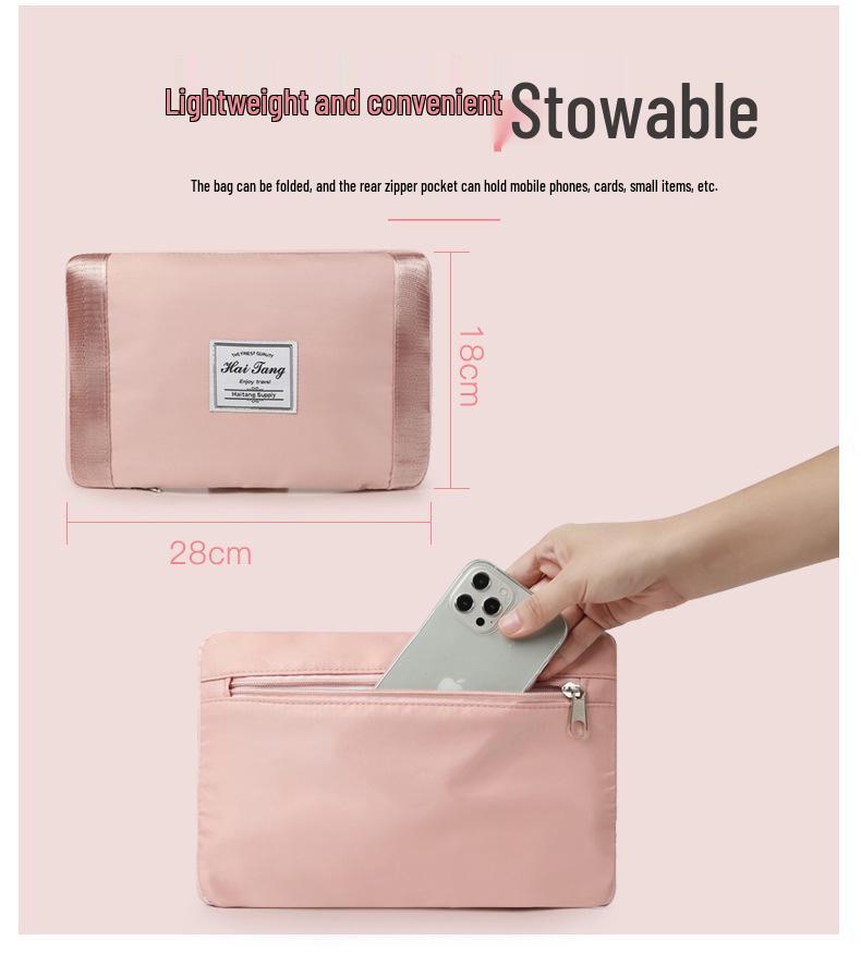 Skládací cestovní taška: Přenosná taška na jógu a fitness s oddělením na mokré a suché věci pro krátké výlety