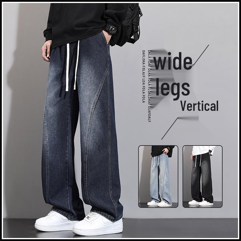 

2025 Men s Trendy Velvet-Lined Wide-Leg Jeans 3XL