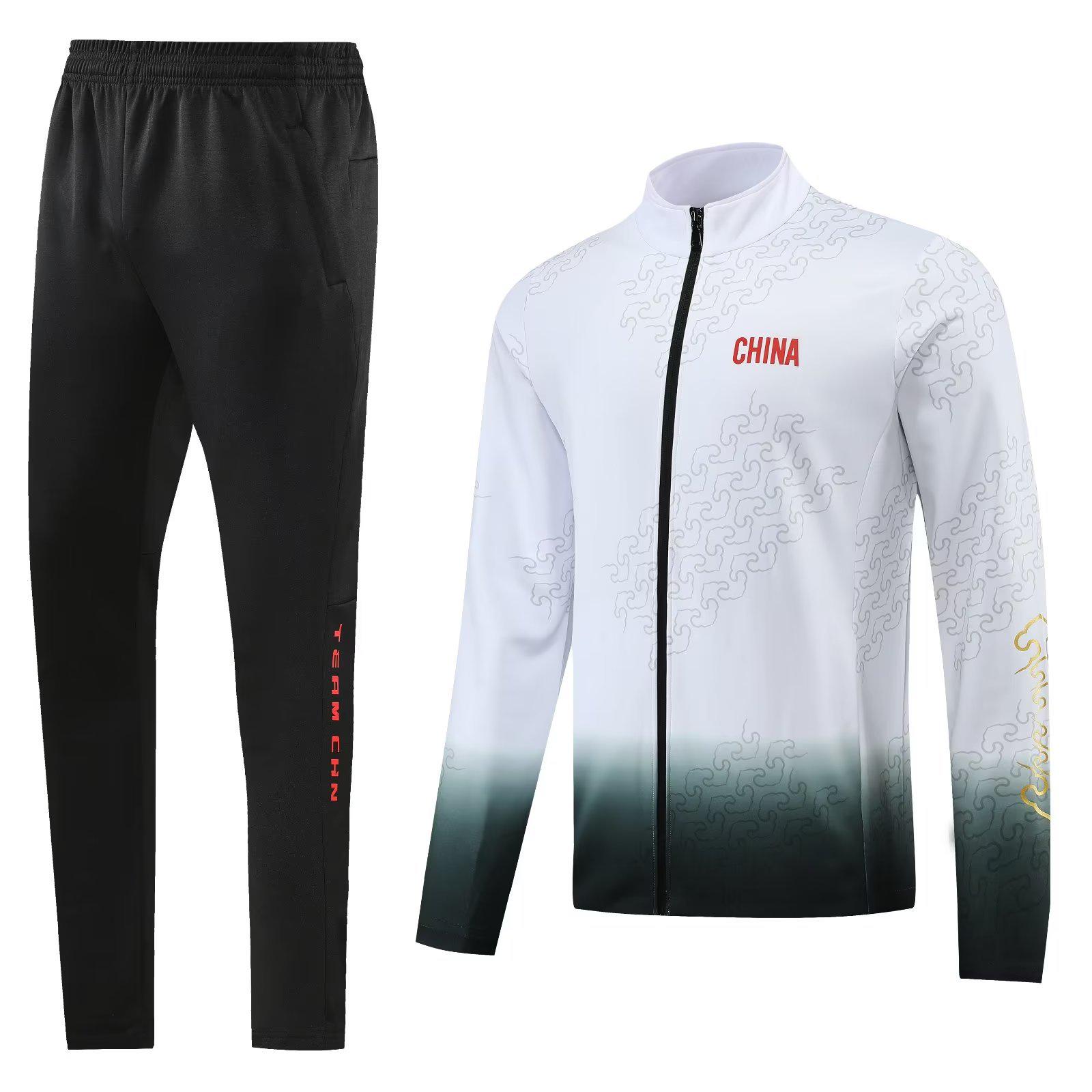 

Унисекс Весенне-осенний Повседневный Спортивный Костюм для Детей и Взрослых - Доступны Большие Размеры 3XL зелёный/белый