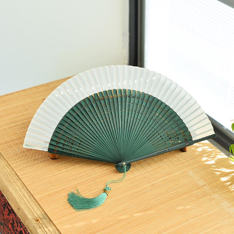 Red Dancing Fan: Classical Chinese Style Folding Fan, Easy-Open Hanfu Accessory