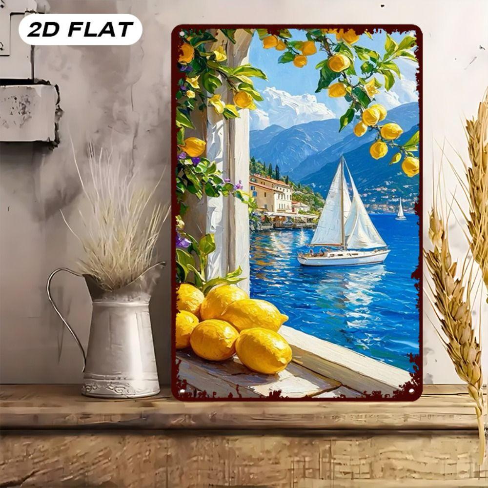 Vintage Nautical Metal Wall Art, Old Sailing Ship Pirate Decor, Home Wall Decor