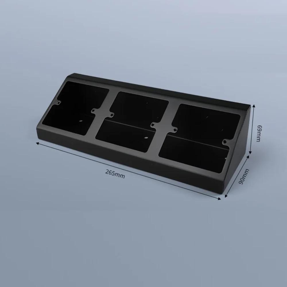 Rustproof Socket Bottom Box Stainless Steel 86 Type Laboratory Socket Box Waterproof Angle Triangle Design