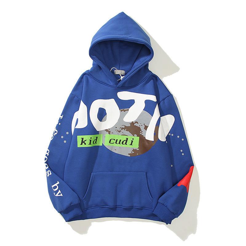 European and American street trendy brand men and women with the same 3D digital printing retro casual high street hoodie