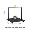 Simulated Gemstone Square Tissue Holder Metal Napkin Holder  For Restaurant Cafe Hotel
