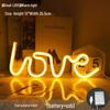LOVE Neon LED Light - Proposal & Confession Room Decor with USB/Battery Options, Dual Use.