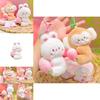 Adorable Peach You Delight Plush Stretch Keychain Charming Gift For Couples