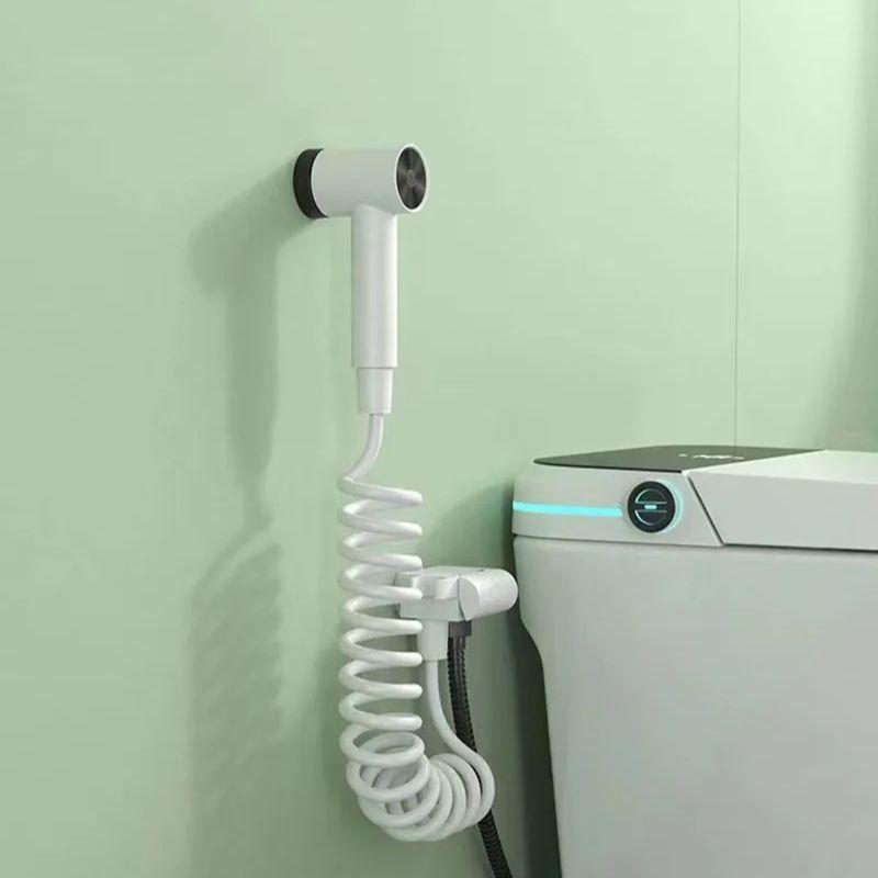 Grey/White Toilet Bidet Faucet Set Wall-mounted Sprayer Shower Faucet Nozzle Bathroom Toilet Flusher Bathe Clean Washer Tap