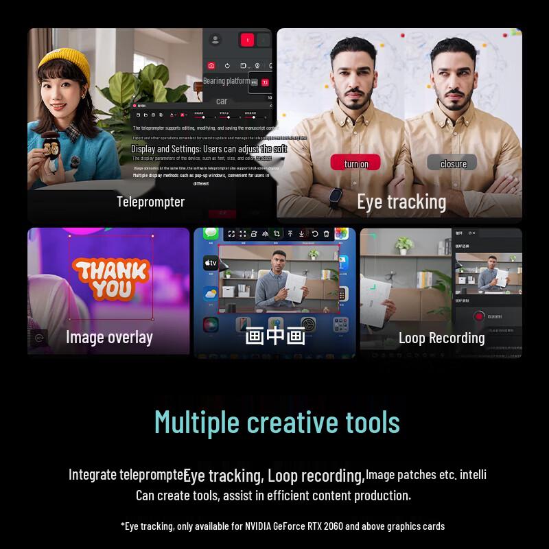 OBSBOT Tiny 3 4K AI Gimbal Live Stream Camera