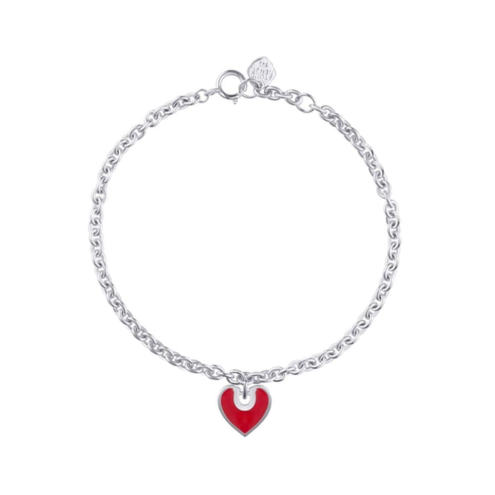 [Stonehenge] Luv-It Silver Heart Bracelet H0181