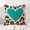 Leopard Print LVOE Cushion Cover Linen Organic Fabric DoubleSided Printing Sofa Breathable Home Decor Gift Pillow Case
