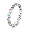 CAOSHI Stylish Versatile Colorful Crystal Finger Ring for Women Fashion Female Daily Accessories Stylish Lady Engagement Zircon