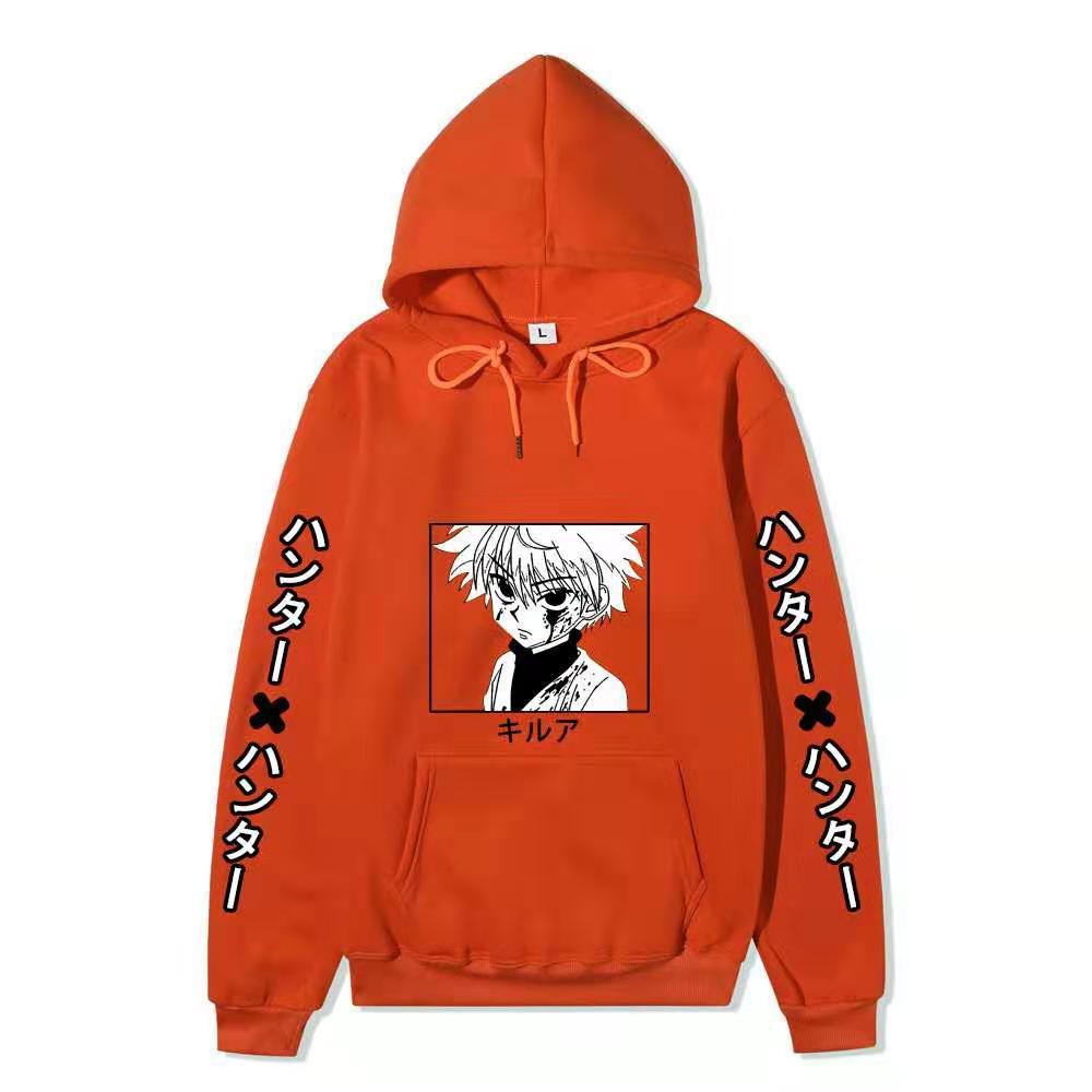 HUNTER X HUNTER Killua Zoldyck Graphic Printing Sweatshirts  Hip Hop Casual Unisex Autumn Winter Fleece Streetwear Tops