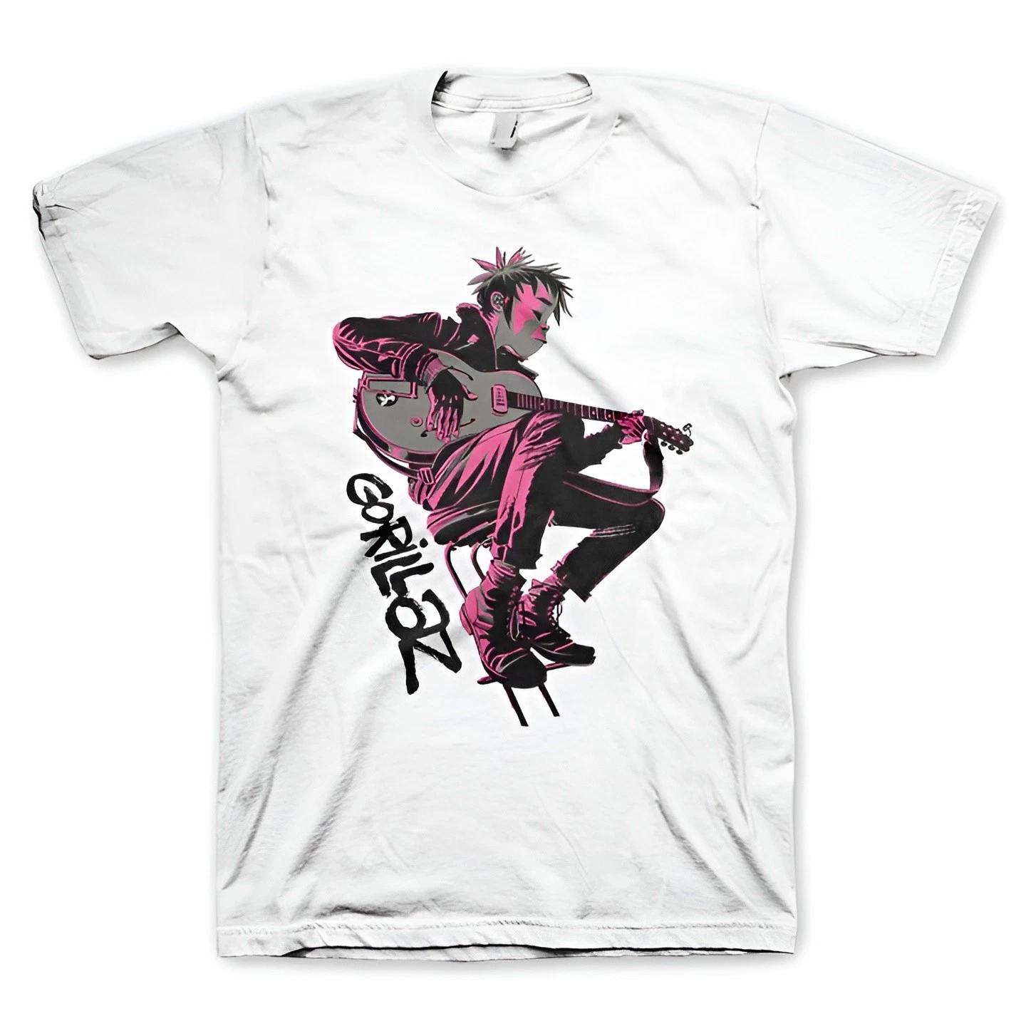 Authentic Gorillaz Sitting Pink T-Shirt S-3XL NEW 2XL