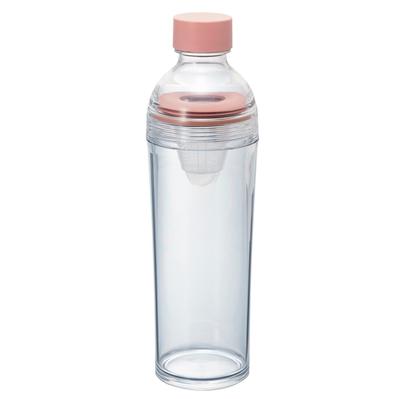 Μπουκάλι HARIO Φορητό Ρητίνη Smoky Pink Μήκος και Πλάτος 400ml Συνοδεύεται από Σουρωτήρι Τσαγιού Δώρο Δώρο Δώρο Φίλτρο-in FIBP-40-SPR