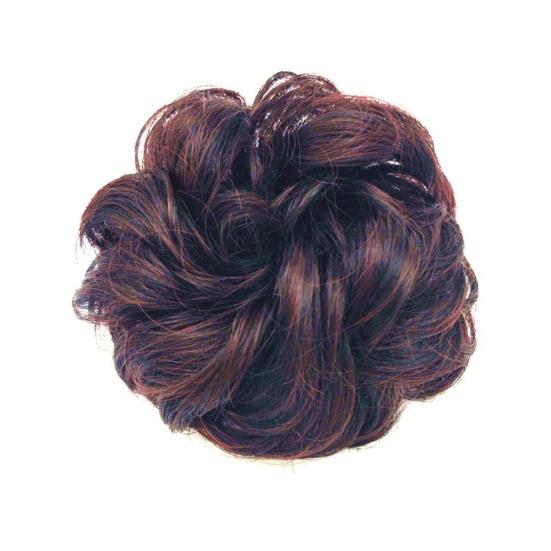 Puntos Kobiety Elastyczna koka z włosów Przedłużanie kucyka Messy Falista Chignon Hairpiece Akcesoria