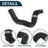Radiator Coolant Hose for Mercedes-Benz S550 2007-2011 CL550 2007-2010 Good Sealing No.A2218302096 Engine Water Cooling Pipe Cooling Pipe Black 1 Pc