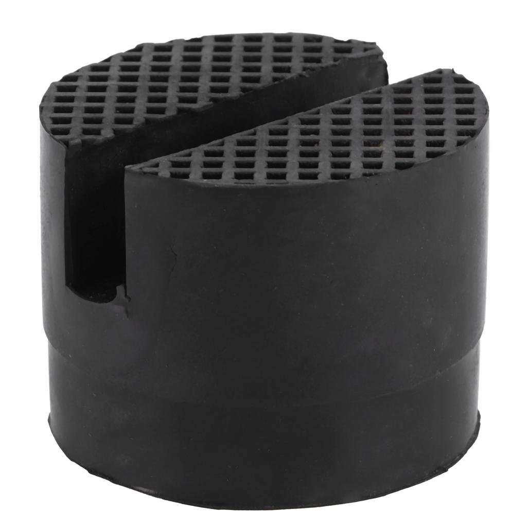 Slotted Frame Rail Floor Jack Adapter Lift Rubber Pad Stand Holder 5cm 1.96inch Diameter