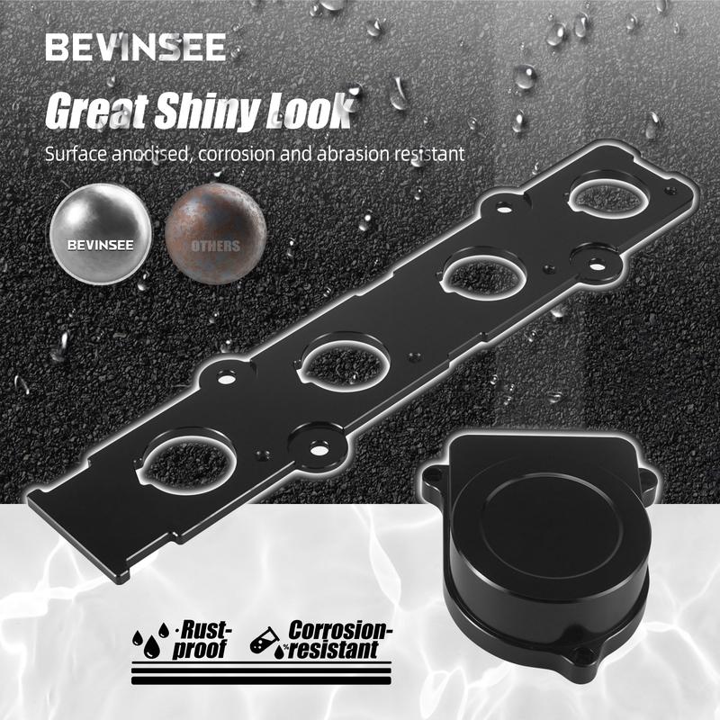 BEVINSEE Coil On Plug Adapter Plate and Distributor Cap Replace Kit for Honda for Acura B-Series B16 B18C VTEC Engines