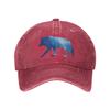 Blue Gradient Wolf Summer Classic Fashion Men Trucker Hat Cotton Breathable Women Cowboy Cap Outdoor Leisure Basketball Caps