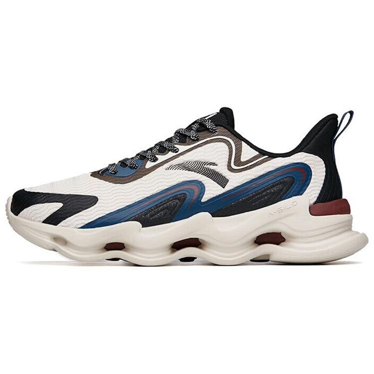 

Anta Cushioning Slip Resistant Abrasion Resistant Lightweight Rebound Low top Running Shoes Men s Gray Black Blue 112215555-5 40