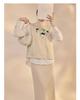 White Beaded Embroidery Vest with Stand-up Collar Shirt and Skirt - New Chinese Style Suit for Women, NZ019