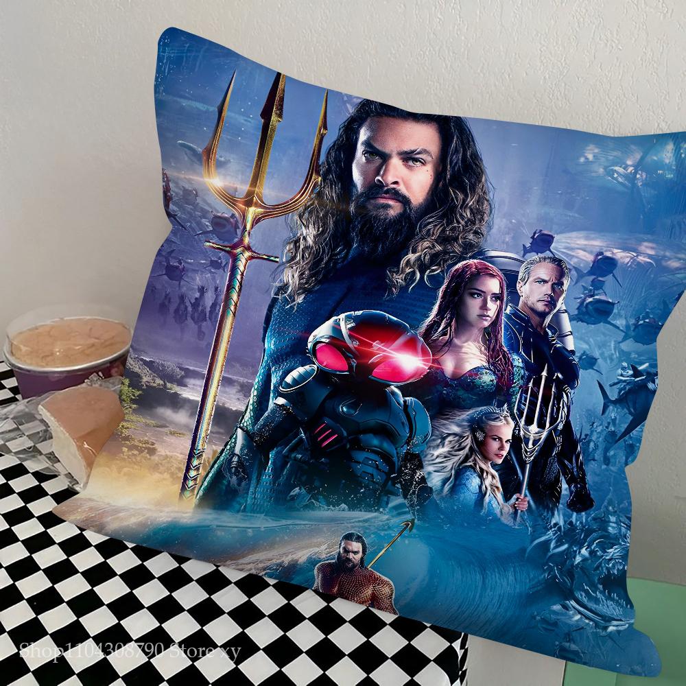 A-Aquaman And The Lost Kingdom Movie Pillow Bedroom Sofa Leisure Comfort Cushion Car Living Room Home Decoration