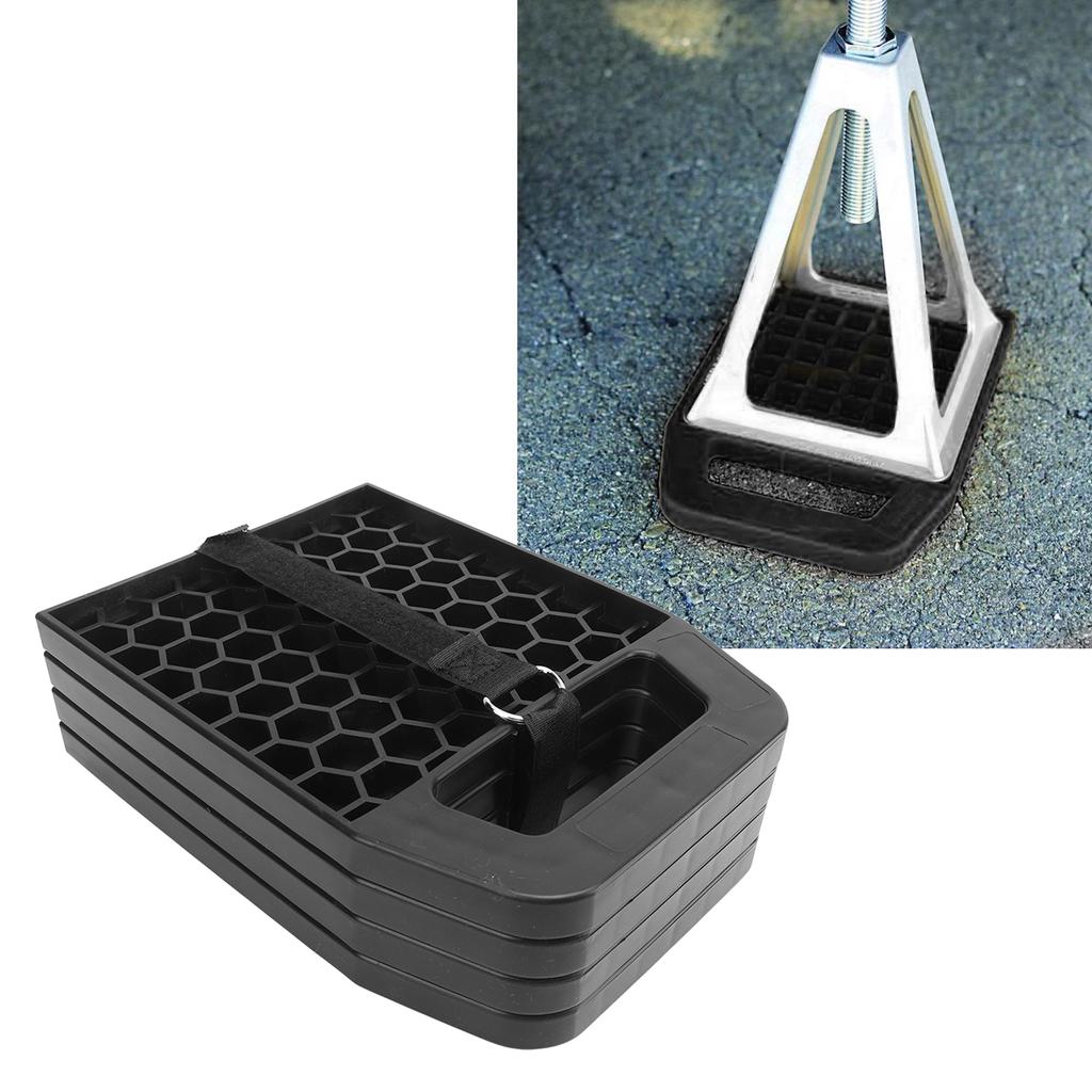 4PCS RV   Pad Prevent  s Sinking Anti Slip Wther Proof Leveling   Block for     Trailer