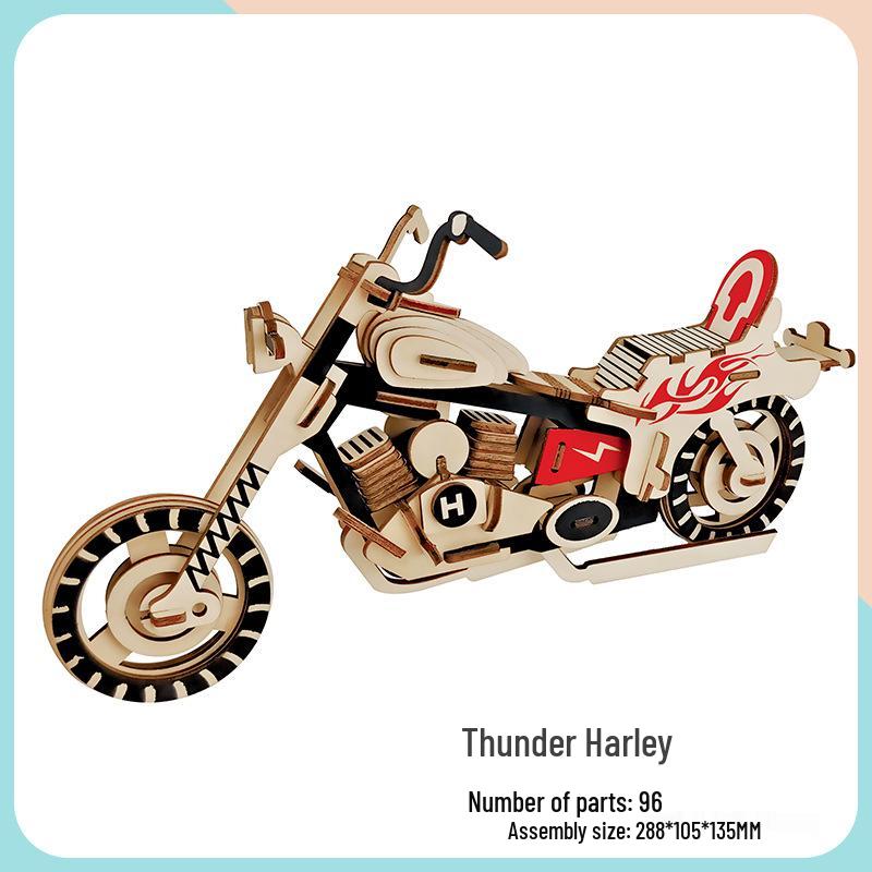 Wooden 3D Puzzle Car - Educational Handmade Toy for Kids