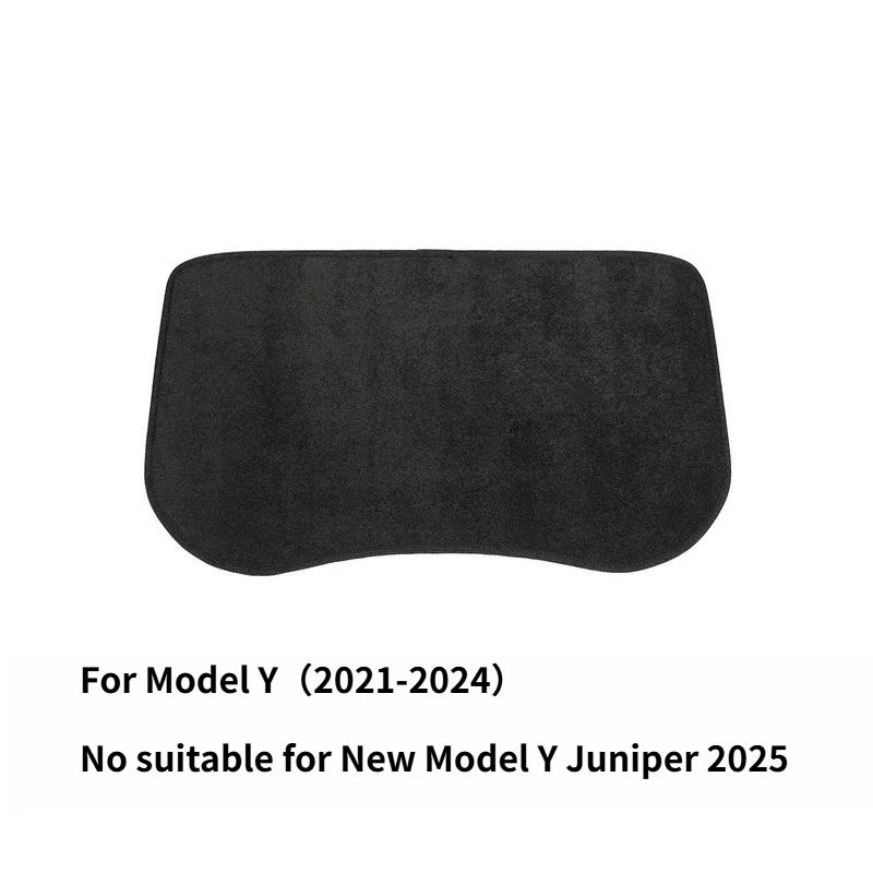 For Tesla Model 3/Y/3+ Trunk Mats Flocking Fabric Pad Front Rear Trunk Cargo Tray Storage Box Mat Car Flannel Cushion 2017-2024