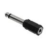 4PCS 3.5mm To 6.35mm Stereo Headphone Adaptor Connector Converter 6.3mm 1/4 Inch
