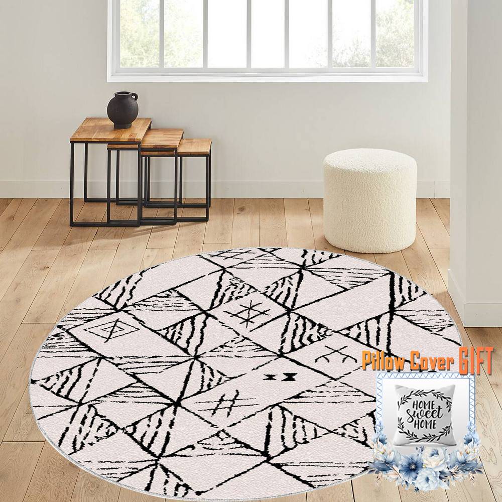 Mosimoso Home RC1391 Ковер с принтом на подошве в горошек