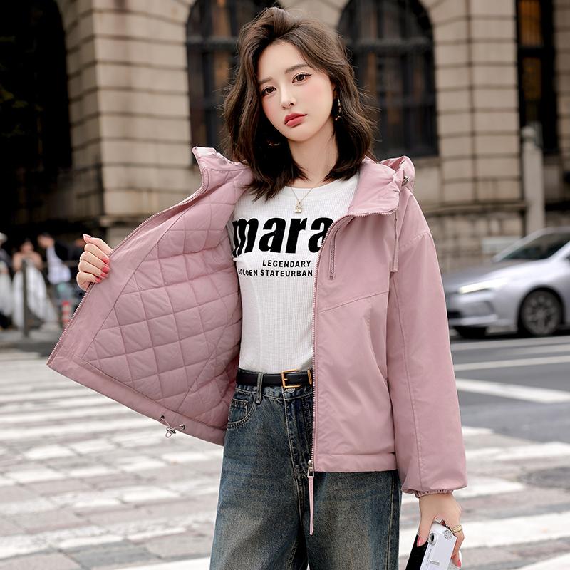 Autumn Winter Thicken Warm Parka Women Casual Sweety Solid Color Big Pocket Loose Hooded Coat Jackets Outwear