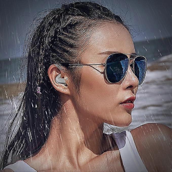 Görünmez Uyku Kulaklıkları Mini Kablosuz Bluetooth 5.3 Gürültü Engelleme Özellikli Kulak İçi Kulaklıklar LED Güç Göstergeli Bej