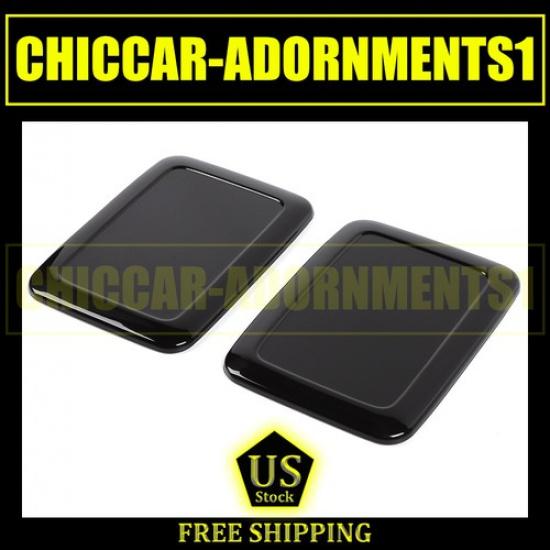 Exterior Rear Tail light Lamp Cover Trim For Jeep Wrangler JK 07-17 Smoked Black