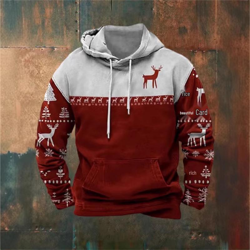 2025 Men's Autumn/Winter Casual Christmas Hoodie