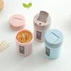 Plastic Toothpick Holder Box with Flip Cover for Home, Restaurant, or Hotel
