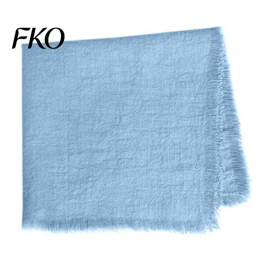 Natural Feel Napkins Boho Linen Napkin, 18 Inch Washable Fringed Fabric Rustic Farmhouse Style Napkin for Dining Table Home Wedding Bridal Shower Soft