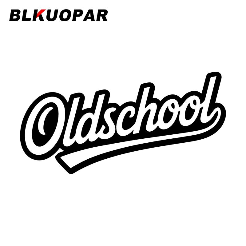 BLKUOPAR for Old School Car Stickers Fashionable Simple Decals Waterproof Sunscreen Windows RV Motorcycle Decor Car Styling