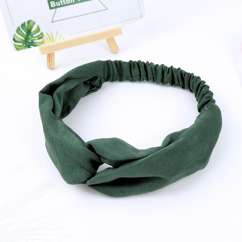 Scrunchies Frau Geknoteter Turban Haaraccessoires für Mädchen Stirnband Turban Elastisches Haarband Kopfwickel Gestreifte Haar-Scrunchies