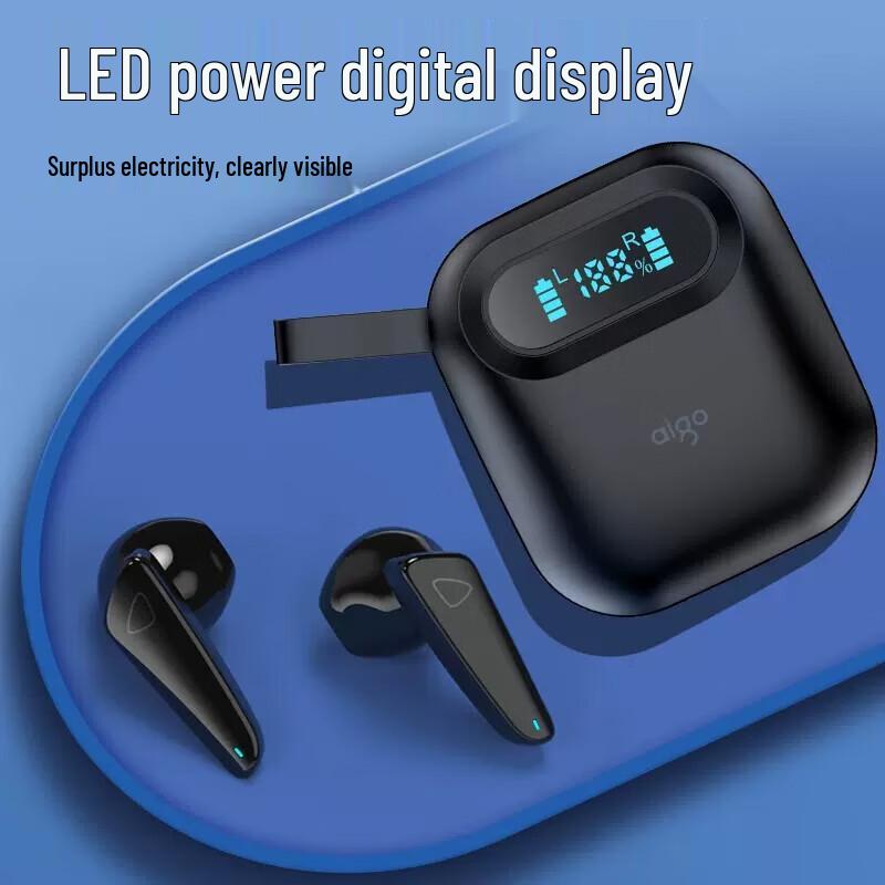 

aigo T23 True Wireless Noise-Canceling Half-In-Ear Earbuds