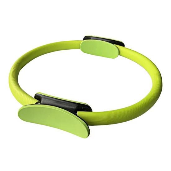 Women Pilates Ring with Non-slip Grip Handles Leg Toning Inner Thigh Pelvic Floor Exercise Yoga Circle Home Gym Fitness Equipment