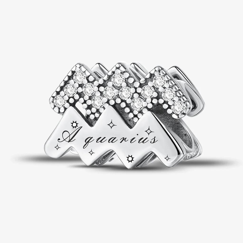 Copper Metal Personalized Twelve Constellations Charm Bead Components Bead Components Compatible With Do It Yourself Bracelet High Quality Fine